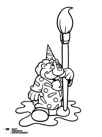 Pep's Perfect Paintbrush coloring page