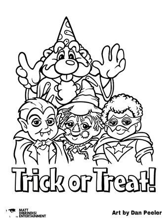 Trick Or Treat coloring page